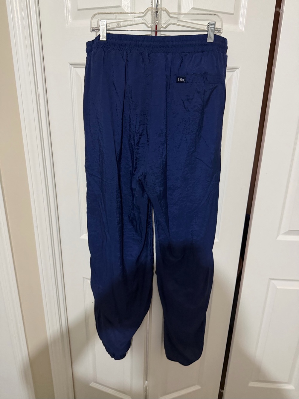 Dior Men’s Dark Blue Elastic Waist Joggers xl